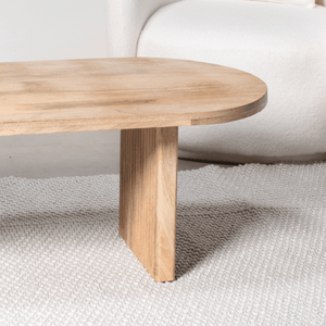 Table basse en bois Vandana Astra Prime Shape avec pieds plats pour un décor de salon moderne - Product Image 6