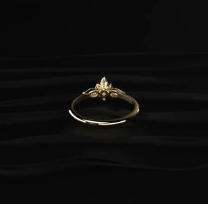 Anillo de compromiso de lujo con diamantes para mujer, diamantes realistas cultivados en laboratorio, plata de ley 925, anillo llamativo con incrustaciones de diamantes. - Product Image 2