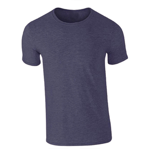 Camiseta de Manga Corta Azul Marino para Hombre, 100% Algodón, Corte Regular, Cuello Redondo, Color Sólido, Tejido de Punto Jersey - Product Image 5