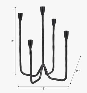 เชิงเทียนโลหะสีดำสวยหรู ขนาด 16 นิ้ว เป็นมิตรกับสิ่งแวดล้อม ทนความร้อน เหมาะสำหรับตกแต่งงานแต่งงาน ในราคาประหยัด - Product Image 5