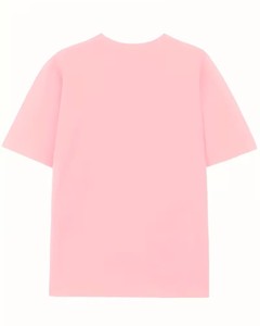 Girls Pink Butterfly Print 100% Cotton Breathable Short Sleeve Crew Neck T-Shirt Casual Summer Wear - Product Image 2