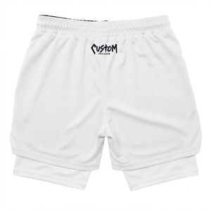 Custom <b>White</b> Athletic <b>Shorts</b> Wholesale <b>Mens</b> Activewear Training Gym <b>Shorts</b> Sublimation Printed Casual Sportswear Breathable - Product Image 6