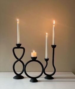 Portavelas de Hierro Hecho a Mano, Accesorio Decorativo Premium para Veladas Románticas, Interiores de Lujo y Decoración Festiva - Product Image 5