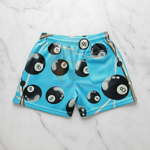 Shorts de football réversibles personnalisés unisexes à sublimation, séchage rapide, respirants, en maille, pour l'été, rugby, football, design fin - Product Image 2