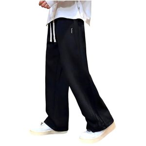 Pantalon de survêtement pour homme, coupe ample, jambes larges, joggers surdimensionnés, pantalon grande taille avec panneau latéral cousu - Product Image 2