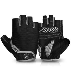 Guantes de Ciclismo Transpirables con Almohadilla de Gel Antideslizante, Medios Dedos, Cierre con Cordón, Unisex, Cómodos, Tejido de Malla - Product Image 2