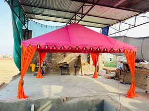 เต็นท์งานกลางแจ้ง SHREE SIDHI VINAYAK ทรงเจดีย์หรูหรา ผ้าฝ้ายสองชั้น กันลม กันรังสียูวี ทนไฟ - Product Image 3
