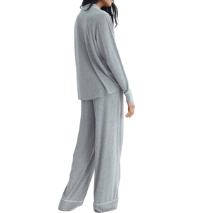 ชุดนอนผ้าโพลีเอสเตอร์/คอตตอนน้ำหนักเบาสำหรับผู้หญิง สไตล์ลำลอง ทรงหลวม แบบ ODM - Product Image 2