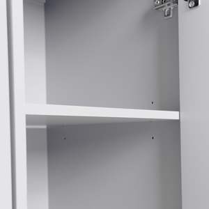 Îlot de cuisine K K avec poubelle intégrée, armoire de rangement, chariot de cuisine à feuilles rabattables avec étagère à épices, porte-serviettes et tiroir roulant - Product Image 4