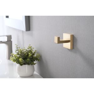 2 Pack Wall Mounted Stainless Steel Robe <b>Hooks</b> Bathroom Coat <b>Hooks</b> for Bedroom and Kitchen for <b>Towel</b> Organization - Product Image 3