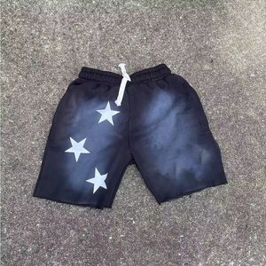 Proveedor de Ropa, Shorts Deportivos Unisex de Felpa, Color Sólido, con Logotipo Personalizado, Lavado Ácido - Product Image 6
