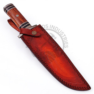 Nouveau Couteau de Chasse Professionnel en Acier Damas Fait Main, Couteau de Survie et de Camping Tranchant comme un Rasoir, Lame Fixe, Couteau Bowie d'Extérieur - Product Image 5