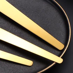 Cuillère à dessert créative à long manche en acier inoxydable 304 de haute qualité, durable, de luxe, écologique, pour mariage, crème glacée et gâteau plat - Product Image 4