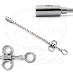 Pistola Aplicadora de Bolus de Acero Inoxidable para Cabras y Ovejas, Cabezal Metálico, Tamaño de la Copa 18x36 mm, Longitud 14.5 Pulgadas, Aplicador de Bolus, Empujador de Píldoras - Product Image 3