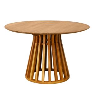 Ensemble de table à manger en teck chinois moderne et durable, design rond de 140 cm, pour la maison, la cuisine et la restauration - Product Image 6