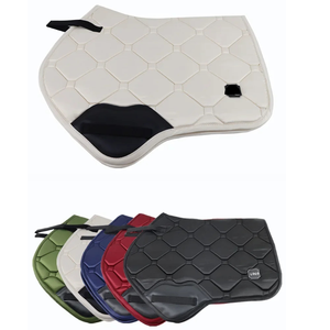 Tapis de selle de luxe professionnel pour chevaux, matelassé en polyester, double cordon, fabrication sur mesure pour l'équitation - Product Image 4
