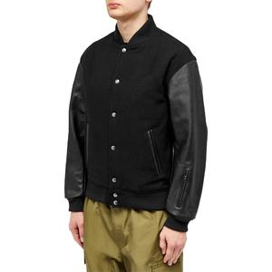 La última chaqueta universitaria de High Street para hombre, diseño de cuero de gran tamaño a la moda con decoración de patrón, teñido liso a un precio - Product Image 1