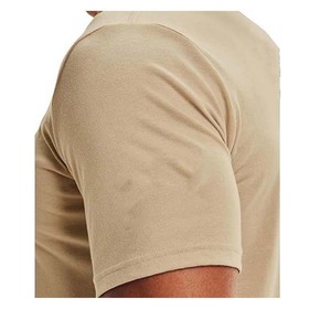 Plain Solid Pattern High Quality 100% Cotton Custom Cropped T-Shirt for Men Drop Shoulder Mock Neck T-Shirt For Men - Product Image 2