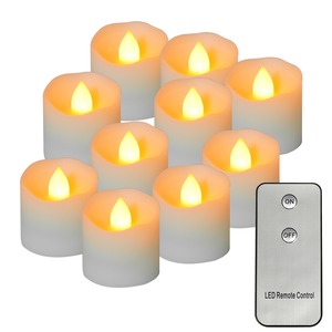 TOOWIN CR2450 Battery-Powered Electronic Candle <b>Lamp</b> for Restaurants and Weddings - Smokeless Simulation Remote Control <b>Mini</b> Tea - Product Image 1