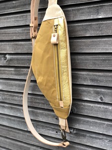 Sac bandoulière unisexe en cuir et toile, sac de poitrine, sac à dos de voyage et de randonnée décontracté, sac à fermeture éclair tendance, vente en gros LCSB-0011 - Product Image 6