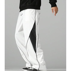 Pantalon cargo technique en nylon personnalisé pour homme, coupe ample, style parachute, avec plusieurs poches, pour l'extérieur, grandes tailles - Product Image 5