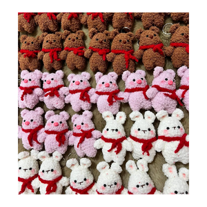 Llavero de Peluche de Santa Claus Navideño, Diseño 3D Tejido, con Mosquetón, Duradero, Rojo y Blanco - Product Image 6