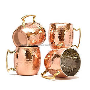 Suministro de fábrica Moscow Mule Mug Botellas de agua potable de mesa de cocina de cobre puro para agua hirviendo Venta DE EXPORTACIÓN DE India - Product Image 4