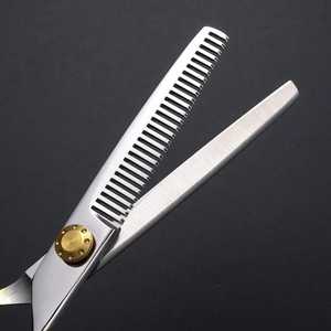 Tijeras de Peluquería Profesionales en Tono Dorado para Mascotas, Tijeras de Entresacar, Tijeras de Corte para Salón, Herramientas de Peluquería para Diestros - Product Image 5