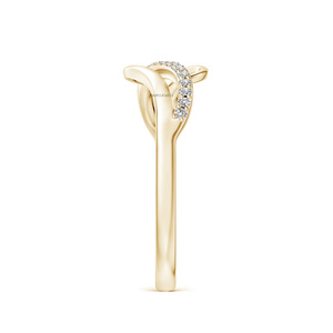 แหวนเพชรทรงกลมแบบเปิดทันสมัยสำหรับผู้หญิง ทำจากทอง 10K 14K 18K และเงิน 925 935 - Product Image 4