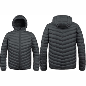 Veste matelassée pour homme, camouflage printanier, couleur unie, imperméable, écologique, avec broderie de logo personnalisée sur le devant, vente en gros - Product Image 1