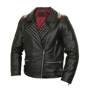 New Design 2026Women Leather <b>Jacket</b> studs & Spikes <b>zip</b> <b>up</b> Closure for <b>Women</b> Biker Studded <b>Jacket</b> With Solid Color <b>Women</b> - Product Image 2