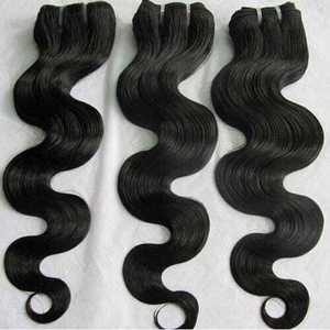 12A Human Hair Bundles <b>Body</b> <b>Wave</b> 100% Unprocessed Brazilian Virgin Hair Human Hair Extensions Quick Weave Natural Black - Product Image 1