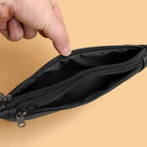 Bolso de pecho minimalista de cuero con cierre de cremallera, duradero, para uso diario, para todas las estaciones, para hombre - Product Image 3