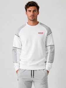 เสื้อสเวตเชิ้ตพรีเมียมสำหรับผู้ชาย ผลิตจากผ้าเนื้อนุ่ม ระบายอากาศได้ดี ให้ความสบายตลอดวัน อบอุ่น และมีสไตล์ทันสมัย เหมาะสำหรับสวมใส่ในชีวิตประจำวัน - Product Image 1