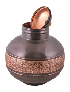 Deep Gloss Copper Water Dispenser Solid Color Copper Water Dispenser Smooth Finish Custom Factory Copper Water Dispenser - Product Image 3