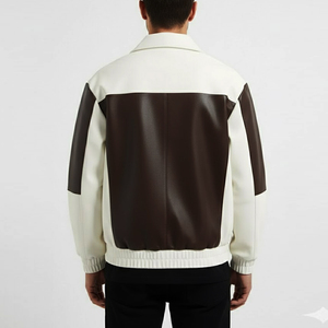 เสื้อแจ็คเก็ตหนังแกะแท้สำหรับผู้ชาย สไตล์ฤดูหนาว ดีไซน์โดดเด่น  แจ็คเก็ตหนังแท้สำหรับผู้ชาย แจ็คเก็ตมอเตอร์ไซค์ เสื้อโค้ทผู้ชาย - Product Image 2