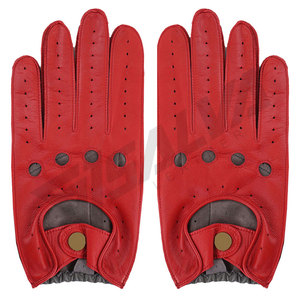 Gants de conduite en cuir OEM personnalisés pour hommes, antidérapants, respirants, en cuir PU de haute qualité - Product Image 6