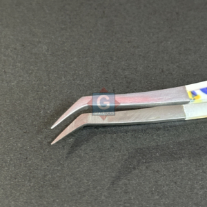 Pinzas para Extensión de Pestañas de Acero Inoxidable, Elegantes y Duraderas, con Adhesivo Impreso de 10 mm, Logotipo Personalizable, Empaque de Marca Privada - Product Image 2