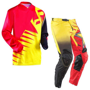 Ensemble de moto unisexe pour homme, combinaison de motocross respirante en tissu sublimé, personnalisable, toutes saisons - Product Image 6