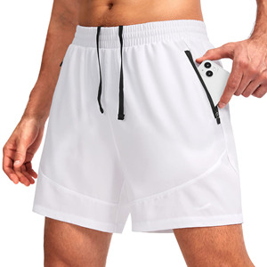 กางเกงขาสั้นออกกำลังกายขายส่ง ระบายอากาศได้ดี เหมาะสำหรับวิ่งและเล่นกีฬา มีกระเป๋าซิป แถบสะท้อนแสง สำหรับผู้ชาย - Product Image 1