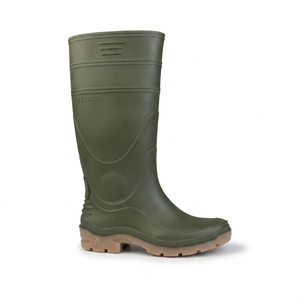 Yellow PVC Soft Upper Waterproof <b>Knee</b>-<b>High</b> Rain Boots with Anti-Slip Steel Toe for Construction Work-Fashion Design - Product Image 3
