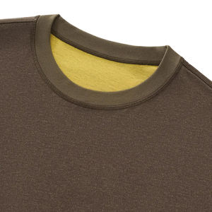 เสื้อยืดคอกลมสองชั้นปรับแต่งได้ แขนเสื้อตัดสี หลายสี ผ้าฝ้ายลำลอง สำหรับผู้ชายและผู้หญิง รับสั่งทำพิมพ์ลาย DTG DTF - Product Image 5