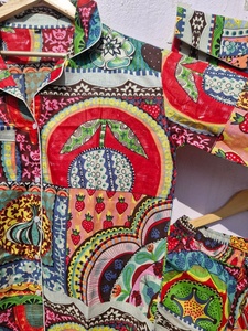 ชุดนอนผ้าฝ้ายพิมพ์ลายโบโฮเรนโบว์สำหรับผู้หญิง ชุดลำลอง ชุดนอน ชุดนอนนุ่ม ระบายอากาศดี ชุดนอนเข้าชุด ชุดนอนแฟชั่น - Product Image 2