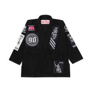 Kimono de Jiu Jitsu Brasileño Shoyorol, el Más Vendido, Negro, de Algodón, con Diseño de Ondas de Perlas, Trajes de Artes Marciales para Adultos, Personalizado - Product Image 1
