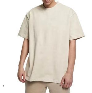 เสื้อยืดผ้าฝ้ายเฟรนช์เทอร์รี่เนื้อนุ่ม แห้งเร็ว 100% สำหรับผู้ชาย ทรงหลวม ผลิตอย่างยั่งยืน - Product Image 3