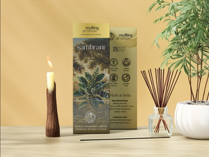Incienso Aromático SAMBRANI en Varillas de Bambú - Ecológico y Orgánico, Incienso Indio 100% Natural para Uso en Todas las Estaciones - Product Image 3