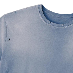 Breathable <b>Men</b> Soft Distress T-<b>Shirt</b> For <b>Men</b> Custom Cotton Clothes Slim Fit Comfortable New Arrival Distress T <b>Shirts</b> Hot Sale - Product Image 3
