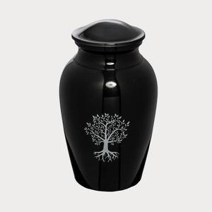 Urne funéraire Onyx Arbre de Vie pour adulte, taille moyenne, récipient commémoratif pour cendres, design décoratif Arbre de Vie - Product Image 1
