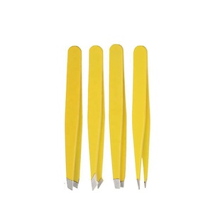 Precision Stainless Steel Flat Eyebrow Clip Tweezers Set Effortless Beauty <b>Tool</b> for Perfectly Shaped Brows with <b>Pointed</b> Tip - Product Image 1