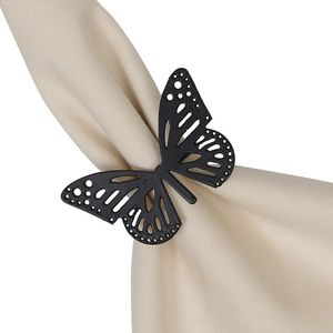 Butterfly Shape Napkin Rings Metal 5 Cm Width Durable Modern Design <b>Party</b> <b>Table</b> Decoration - Product Image 1